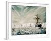 James Clark Ross discovers Antarctic Ice Shelf-Vincent Alexander Booth-Framed Giclee Print