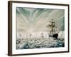 James Clark Ross discovers Antarctic Ice Shelf-Vincent Alexander Booth-Framed Giclee Print