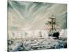James Clark Ross discovers Antarctic Ice Shelf-Vincent Alexander Booth-Stretched Canvas