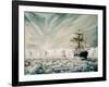 James Clark Ross discovers Antarctic Ice Shelf-Vincent Alexander Booth-Framed Giclee Print