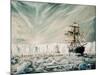 James Clark Ross discovers Antarctic Ice Shelf-Vincent Alexander Booth-Mounted Giclee Print