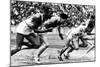 James Cleveland "Jesse" Owens, American Athlete at Departure of 100M Race at Olympic Games in 1936-null-Mounted Photo