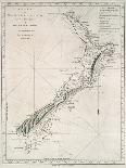 Map of Crossings on Saint Lawrence River Near Quebec-James Cook-Stretched Canvas