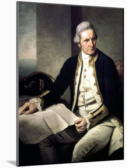 James Cook, English Explorer, Navigator and Hydrographer, 1775-1776-Nathaniel Dance-Holland-Mounted Giclee Print