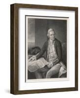 James Cook Explorer-William Holl the Younger-Framed Art Print