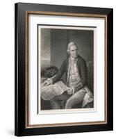 James Cook Explorer-William Holl the Younger-Framed Art Print