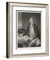 James Cook Explorer-William Holl the Younger-Framed Art Print