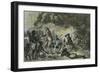 James Cook Meets the Tahitians-null-Framed Giclee Print