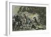 James Cook Meets the Tahitians-null-Framed Giclee Print