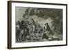 James Cook Meets the Tahitians-null-Framed Giclee Print