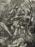 Hereward Cutting His Way Through the Norman Host-James Cooper-Giclee Print