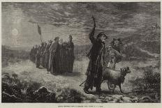 French Shepherds Going to Midnight Mass-James Crawford Thom-Mounted Giclee Print