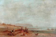 On The French Coast, 1880-James Cullett-Framed Stretched Canvas