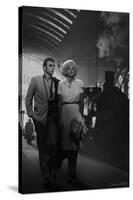 James Dean and Marilyn at the Station-Chris Consani-Stretched Canvas