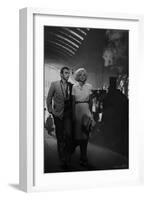 James Dean and Marilyn at the Station-Chris Consani-Framed Art Print