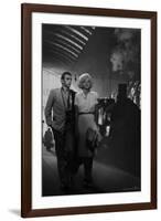 James Dean and Marilyn at the Station-Chris Consani-Framed Art Print