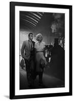 James Dean and Marilyn at the Station-Chris Consani-Framed Art Print