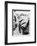 James Dean Looking Over Shoulder-Frank Worth-Framed Art Print