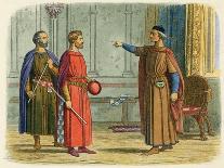 Thomas Becket Refuses to Seal the Constitutions of Claredon-James Doyle-Art Print
