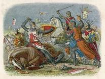 Simon De Montfort is Killed at the Battle of Evesham-James Doyle-Framed Art Print