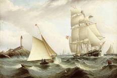 American Yachts Racing, C.1875-James E. Buttersworth-Mounted Giclee Print