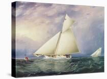 American Yachts Racing, C.1875-James E. Buttersworth-Framed Stretched Canvas