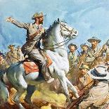 Horatius Cocles Defending the Pons Sublicius-James Edwin Mcconnell-Giclee Print