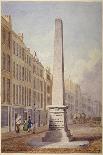 Monument at the Junction of Farringdon Street and Fleet Street, City of London, 1833-James Elmes-Stretched Canvas