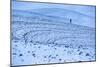 James Engerbretson Goes For A Cold Early-Winter Run On A Seasonally-Closed Farm Road, Moscow, Idaho-Ben Herndon-Mounted Photographic Print