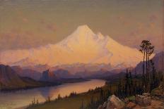 Mt. Hood at Sunset-James Everett Stuart-Stretched Canvas