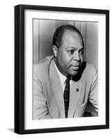 James Farmer, Civil Rights Leader in 1963-null-Framed Photo