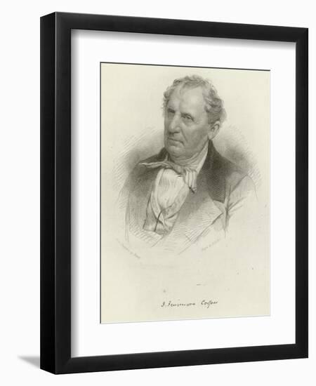 James Fenimore Cooper-Mathew Brady-Framed Premium Giclee Print