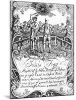 James Figg - advertisment by William Hogarth, c 1729/30-William Hogarth-Mounted Giclee Print