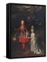 James Francis Edward Stuart (1688-1765), Louisa Maria Theresa Stuart (1692-1712), 1695, (1911)-Nicolas De Largilliere-Framed Stretched Canvas