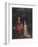 James Francis Edward Stuart (1688-1765), Louisa Maria Theresa Stuart (1692-1712), 1695, (1911)-Nicolas De Largilliere-Framed Giclee Print