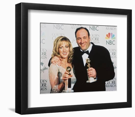 James Gandolfini & Edie Falco-null-Framed Photo