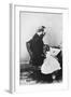 James Garfield Reading Book with Young Girl-null-Framed Photographic Print