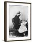 James Garfield Reading Book with Young Girl-null-Framed Photographic Print