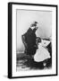 James Garfield Reading Book with Young Girl-null-Framed Photographic Print