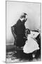 James Garfield Reading Book with Young Girl-null-Mounted Photographic Print