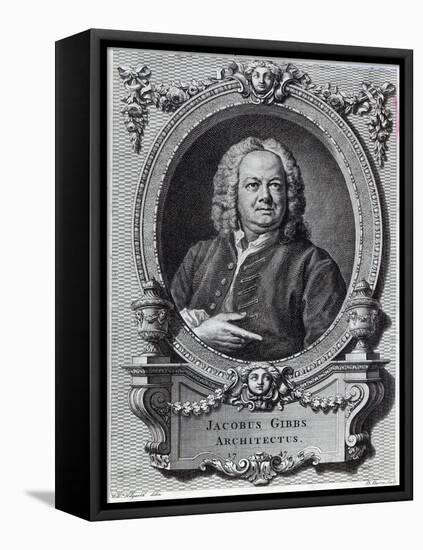 James Gibbs, Engraved by Bernard Baron, 1747-William Hogarth-Framed Stretched Canvas