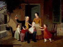 A Visit from Grandfather, c.1850-James Goodwin Clonney-Framed Giclee Print