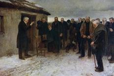 A Highland Funeral, 1882-James Guthrie-Stretched Canvas