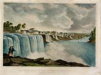 The Upper Falls of the Genesee at Rochester, New York, Engraved by J. Bufford (1810-70)-James Harvey Young-Laminated Giclee Print