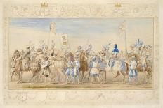 Procession to the Lists, 1843-James Henry Nixon-Stretched Canvas