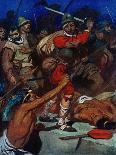 The Army Entered Mexico to the Sound of Martial Music-James Henry Robinson-Framed Giclee Print