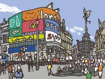 Piccadilly Circus-James Hobbs-Giclee Print