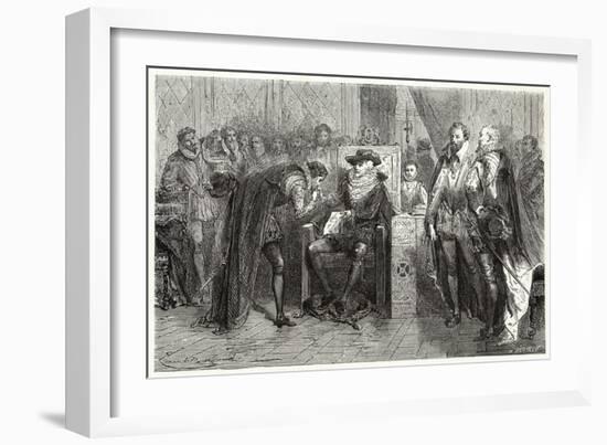 James I and Bacon, Figuier-Louis Figuier-Framed Art Print