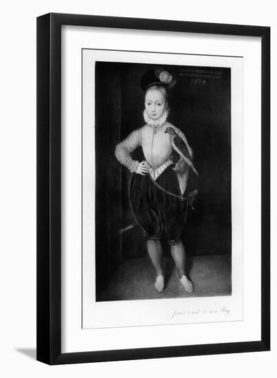 James I as a Boy-null-Framed Giclee Print