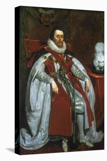 James I, King of England and Scotland, 1621-Daniel Mytens-Stretched Canvas